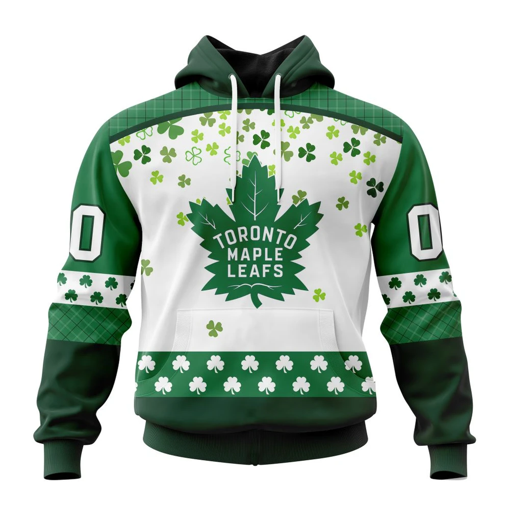 Hoodie NHL Toronto Maple Leafs Special Design For St. Patrick Day St2401 QTNHL080524A1234HD