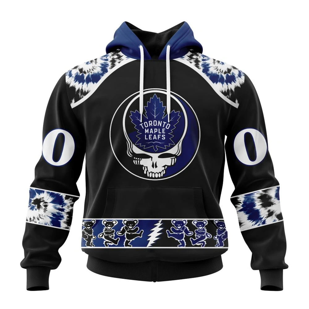 Hoodie NHL Toronto Maple Leafs Special Grateful Dead Design St2301 QTNHL080524A112HD