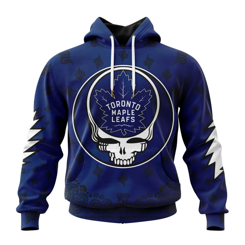 Hoodie NHL Toronto Maple Leafs Special Grateful Dead Design St2303 QTNHL080524A1902HD
