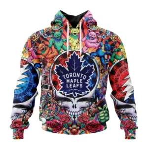 Hoodie NHL Toronto Maple Leafs Special Grateful Dead Design St2304 QTNHL080524A1881HD