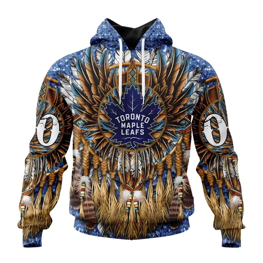 Hoodie NHL Toronto Maple Leafs Special Native Costume Design St2201 QTNHL080524A2729HD