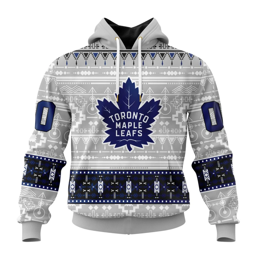 Hoodie NHL Toronto Maple Leafs Special Native Design St2302 QTNHL080524A2046HD