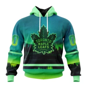 Hoodie NHL Toronto Maple Leafs Special Northern Lights Design St2302 QTNHL080524A1367HD