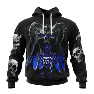 Hoodie NHL Toronto Maple Leafs Special Skull Art Design St2301 QTNHL080524A1203HD