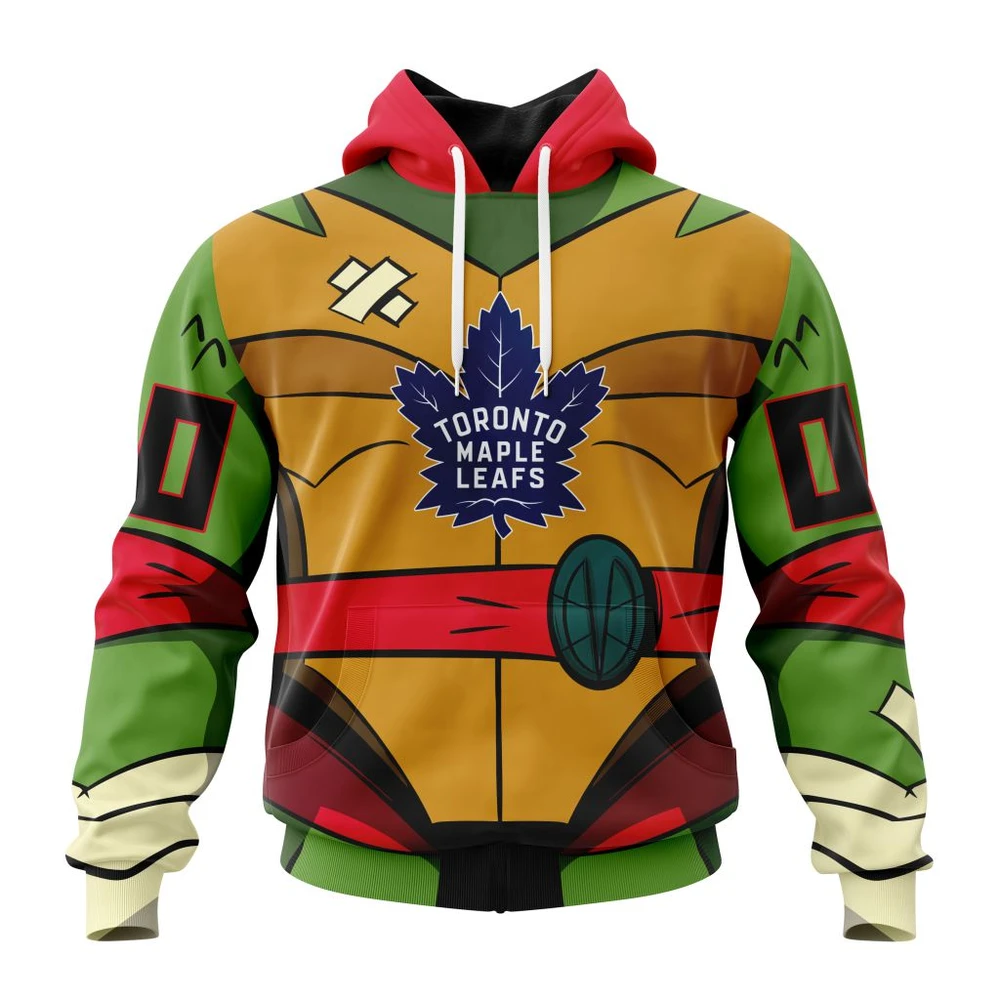 Hoodie NHL Toronto Maple Leafs Special Teenage Mutant Ninja Turtles Design St2301 QTNHL080524A274HD