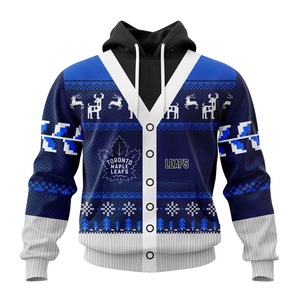 Hoodie NHL Toronto Maple Leafs, Specialized Chrismas Season QTNHL080524A2784HD