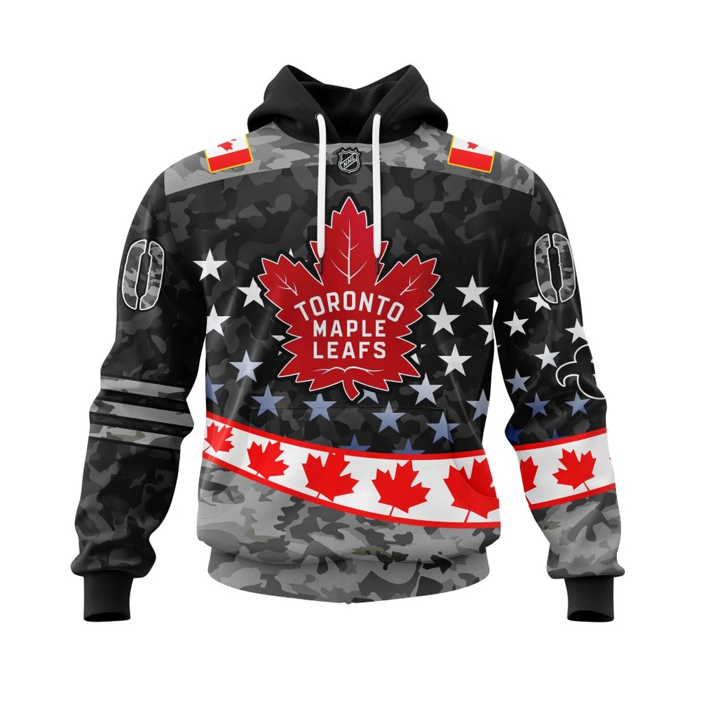 Hoodie NHL Toronto Maple Leafs, Specialized Color And Our Beloved Canadien Flag Color V0422 QTNHL080524A423HD