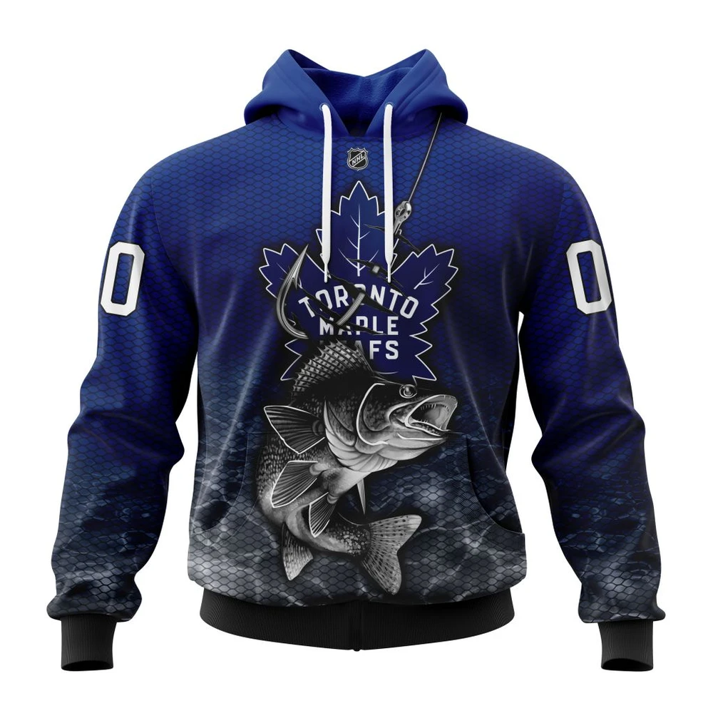 Hoodie NHL Toronto Maple Leafs, Specialized Fishing Style St2201 QTNHL080524A163HD