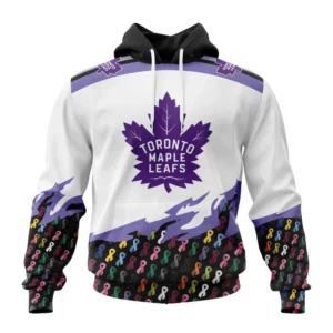Hoodie NHL Toronto Maple Leafs, Specialized Kits In October We Stand Together We Can Beat Cancer QTNHL080524A3404HD