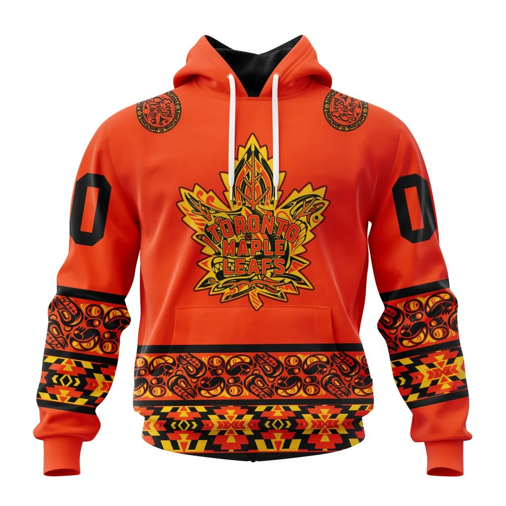 Hoodie NHL Toronto Maple Leafs, Specialized National Day For Truth And Reconciliation QTNHL080524A41HD