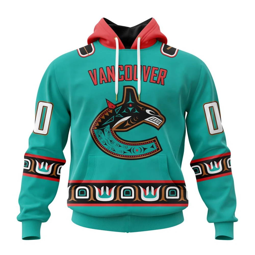 Hoodie NHL Vancouver Canucks Mix Nba Memphis Grizzlies Special Design Kits QTNHL080524A1293HD