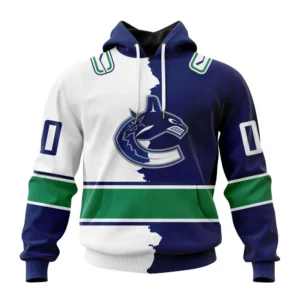 Hoodie NHL Vancouver Canucks Personalize Home Mix Away Kits QTNHL080524A91HD