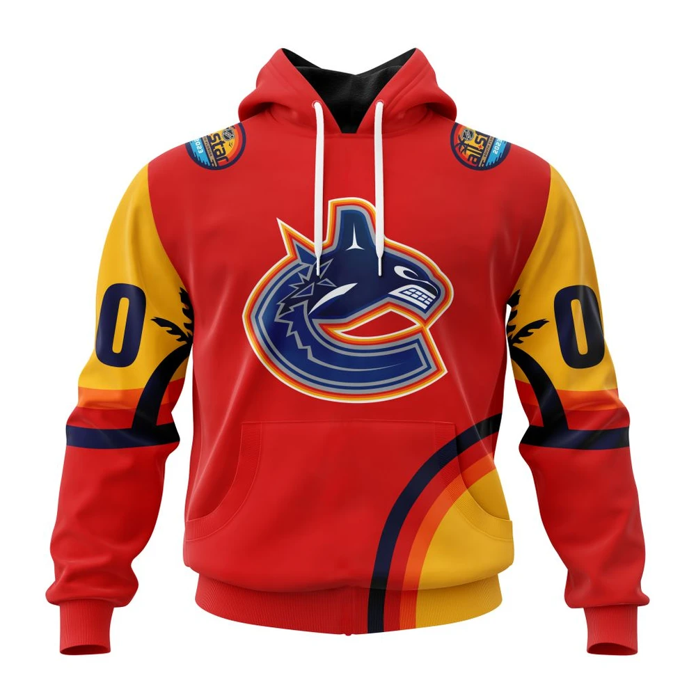 Hoodie NHL Vancouver Canucks Special All-Star Game Design With Florida Sunset QTNHL080524A2584HD