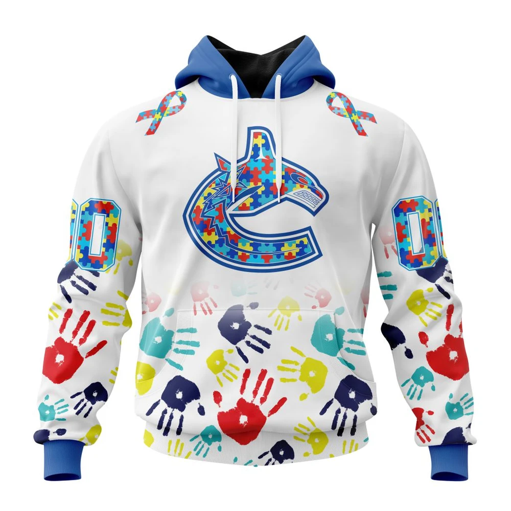 Hoodie NHL Vancouver Canucks Special Autism Awareness Design St2203 QTNHL080524A288HD