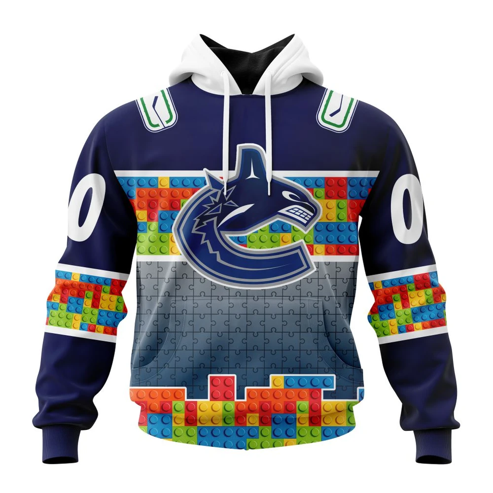 Hoodie NHL Vancouver Canucks Special Autism Awareness Design V2301 QTNHL080524A269HD
