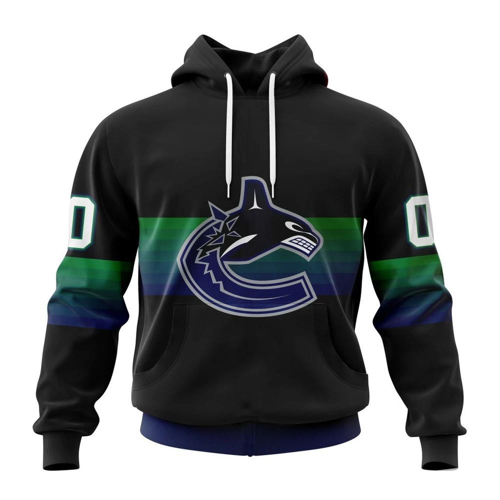 Hoodie NHL Vancouver Canucks Special Black And Gradient Design St2301 QTNHL080524A1397HD