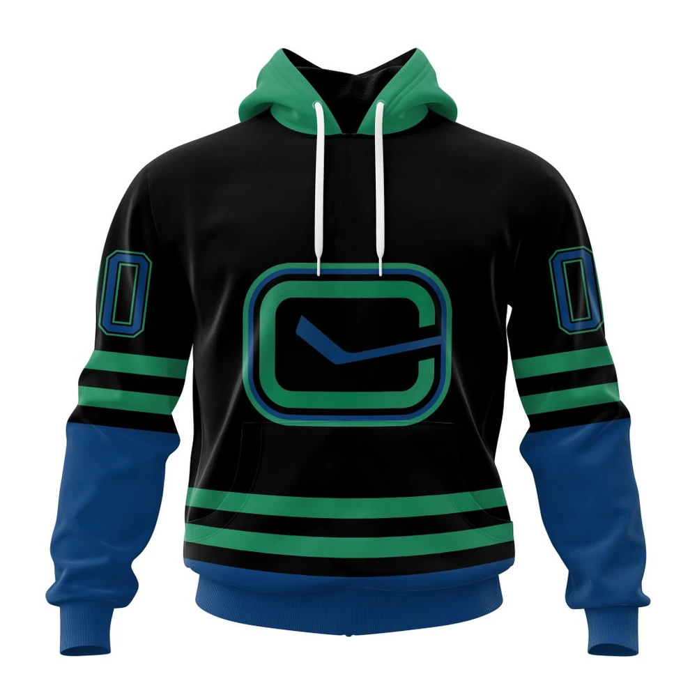 Hoodie NHL Vancouver Canucks Special Blackout Design St2401 QTNHL080524A586HD