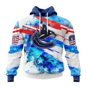 Hoodie NHL Vancouver Canucks, Special Concept For Independence Day St2201 QTNHL080524A2131HD