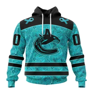 Hoodie NHL Vancouver Canucks Special Design Fight Ovarian Cancer St2201 QTNHL080524A2407HD