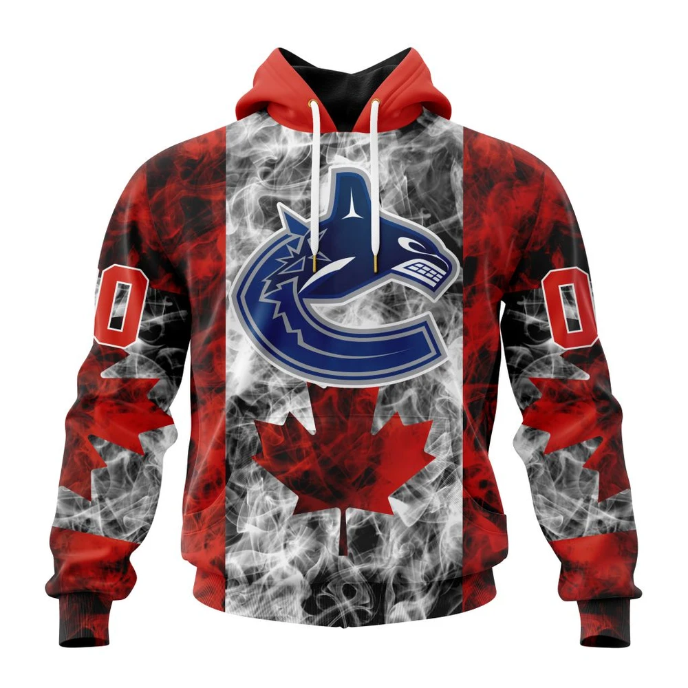 Hoodie NHL Vancouver Canucks Special Design For Canada Day St2401 QTNHL080524A476HD