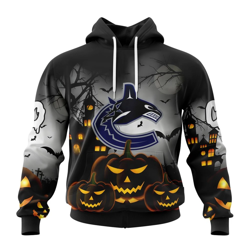 Hoodie NHL Vancouver Canucks Special Design For Halloween St2302 QTNHL080524A1986HD