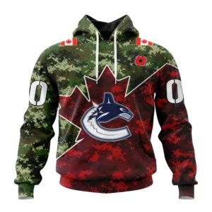 Hoodie NHL Vancouver Canucks Special Design For Remembrance Day St2201 QTNHL080524A2755HD