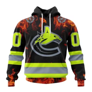 Hoodie NHL Vancouver Canucks Special Design Honoring Firefighters St2401 QTNHL080524A1078HD