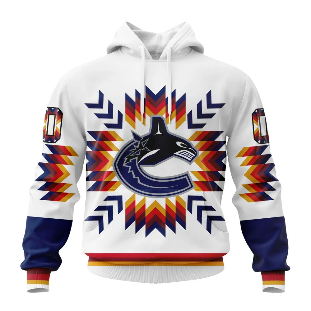 Hoodie NHL Vancouver Canucks Special Design With Native Pattern St2302 QTNHL080524A1569HD