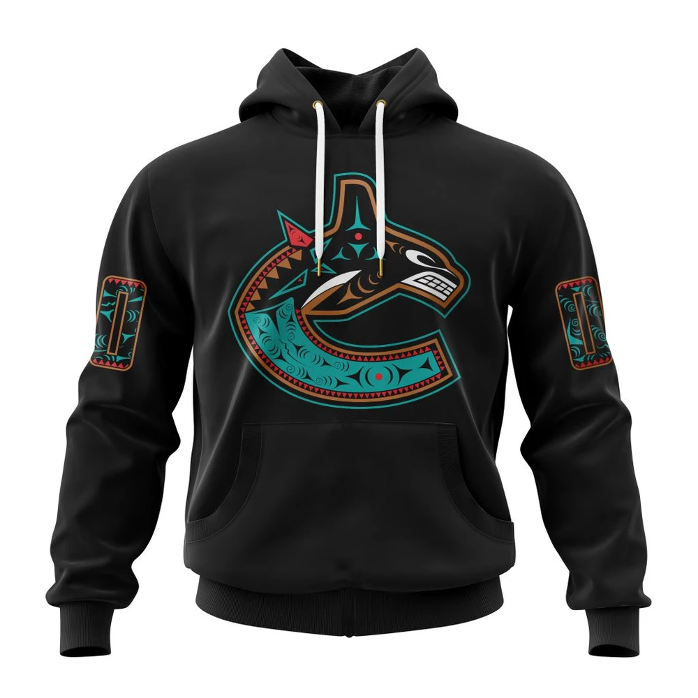 Hoodie NHL Vancouver Canucks Special First Nation Design Kits QTNHL080524A10HD