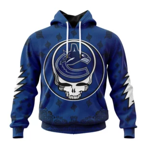 Hoodie NHL Vancouver Canucks Special Grateful Dead Design St2303 QTNHL080524A1901HD
