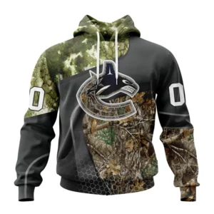 Hoodie NHL Vancouver Canucks Special Hunting Camo Design St2302 QTNHL080524A1302HD