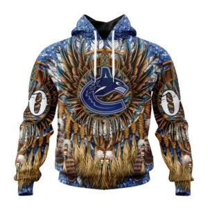 Hoodie NHL Vancouver Canucks Special Native Costume Design St2201 QTNHL080524A2728HD