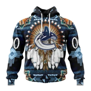 Hoodie NHL Vancouver Canucks Special Native Costume Design St2202 QTNHL080524A128HD