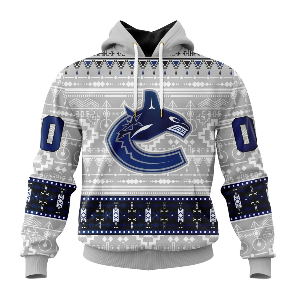 Hoodie NHL Vancouver Canucks Special Native Design St2302 QTNHL080524A2045HD