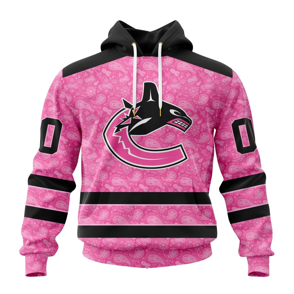 Hoodie NHL Vancouver Canucks Special Pink Fight Breast Cancer St2306 QTNHL080524A1628HD