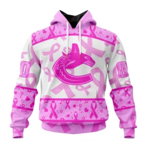 Hoodie NHL Vancouver Canucks Special Pink October Breast Cancer Awareness Month St2302 QTNHL080524A1853HD
