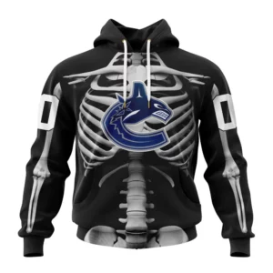 Hoodie NHL Vancouver Canucks Special Skeleton Costume For Halloween St2301 QTNHL080524A2015HD