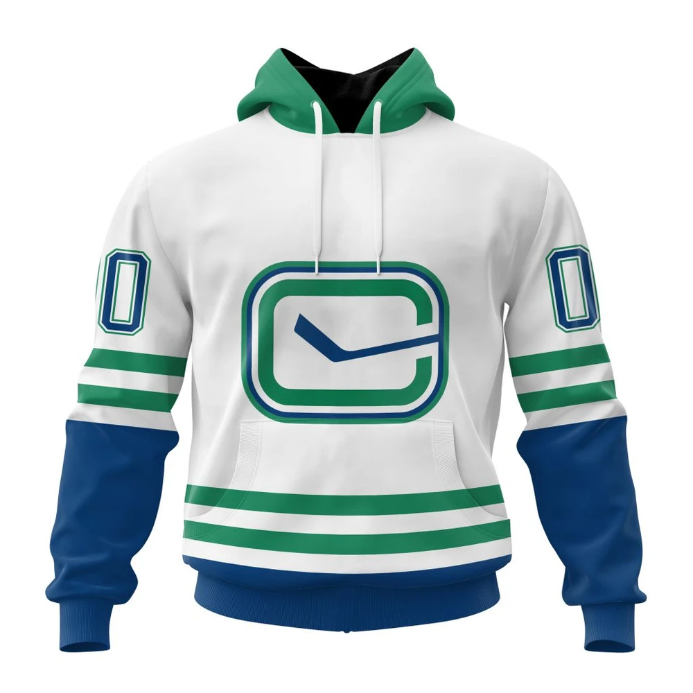 Hoodie NHL Vancouver Canucks Special Whiteout Design St2401 QTNHL080524A554HD