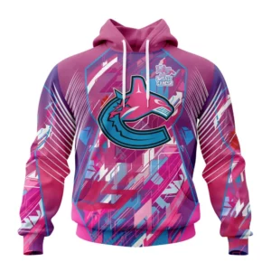 Hoodie NHL Vancouver Canucks, Specialized Design I Pink I Can! Fearless Again Breast Cancer QTNHL080524A3553HD