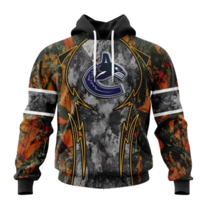 Hoodie NHL Vancouver Canucks, Specialized Design Wih Camo Concepts For Hungting In Forest QTNHL080524A3636HD
