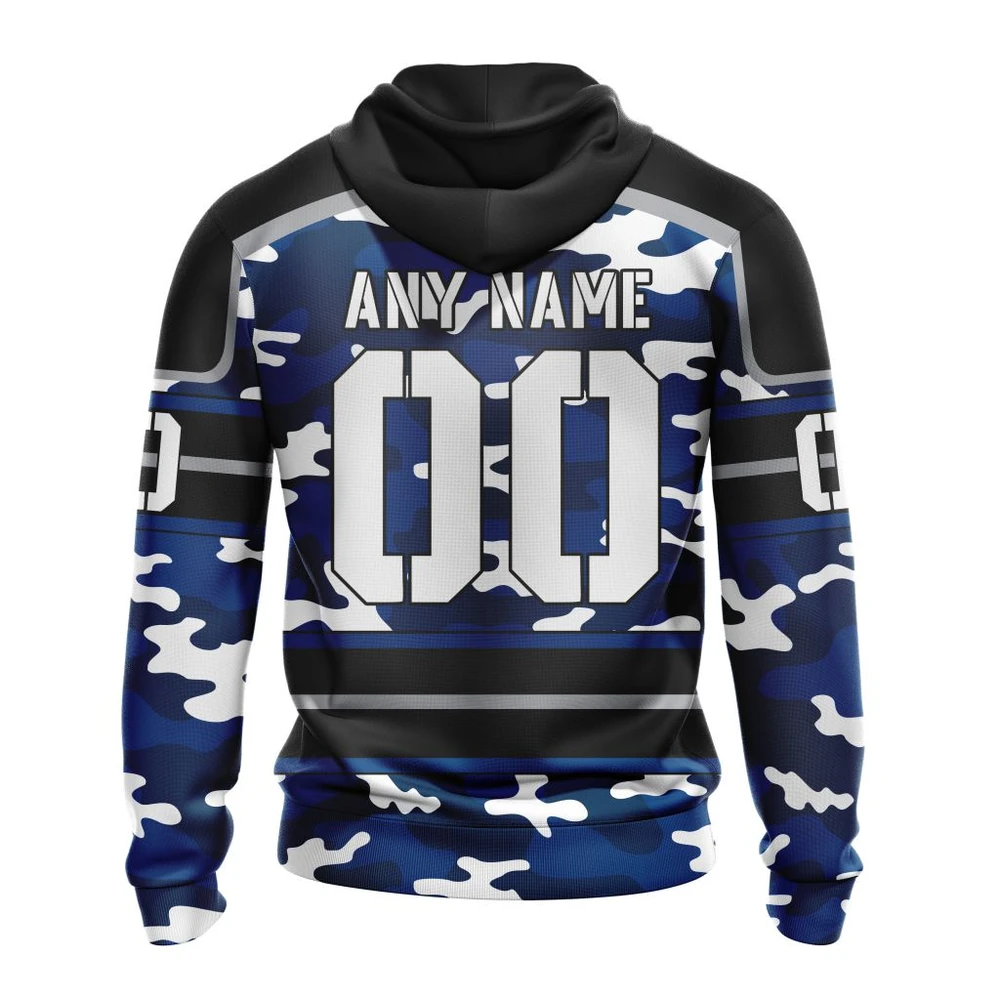 Hoodie NHL Vancouver Canucks, Specialized Design Wih Camo Team Color And Military Force Logo QTNHL080524A3522HD - Image 2