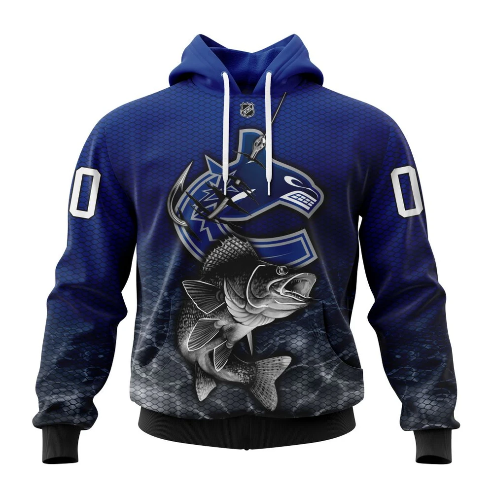 Hoodie NHL Vancouver Canucks, Specialized Fishing Style St2201 QTNHL080524A3984HD