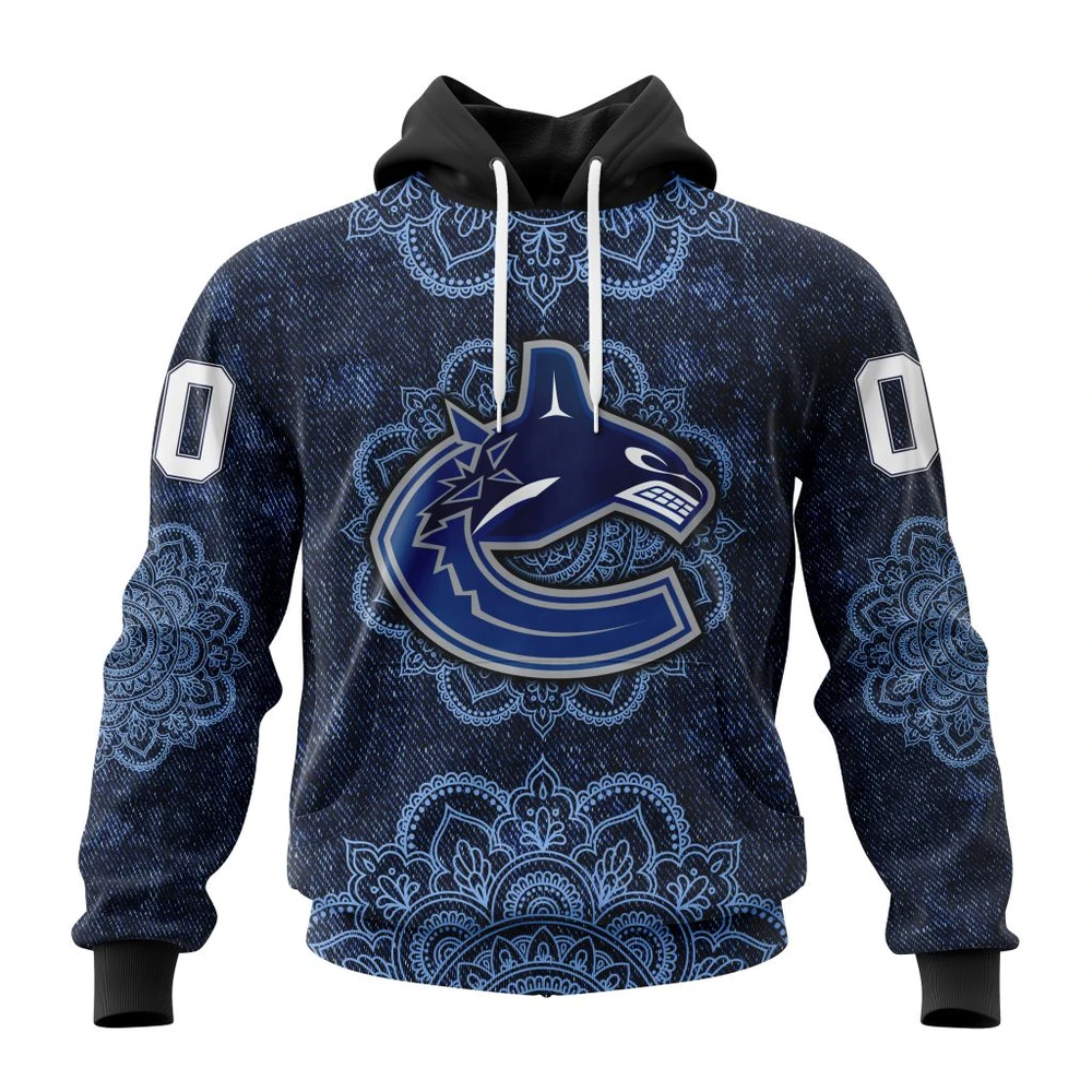 Hoodie NHL Vancouver Canucks, Specialized Mandala Style St2201 QTNHL080524A4041HD