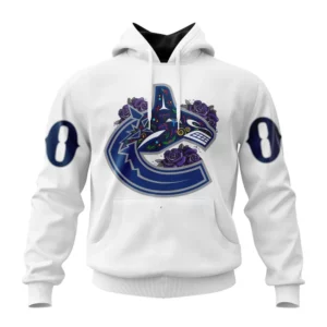 Hoodie NHL Vancouver Canucks, Specialized Unisex Kits Dia De Muertos QTNHL080524A2847HD