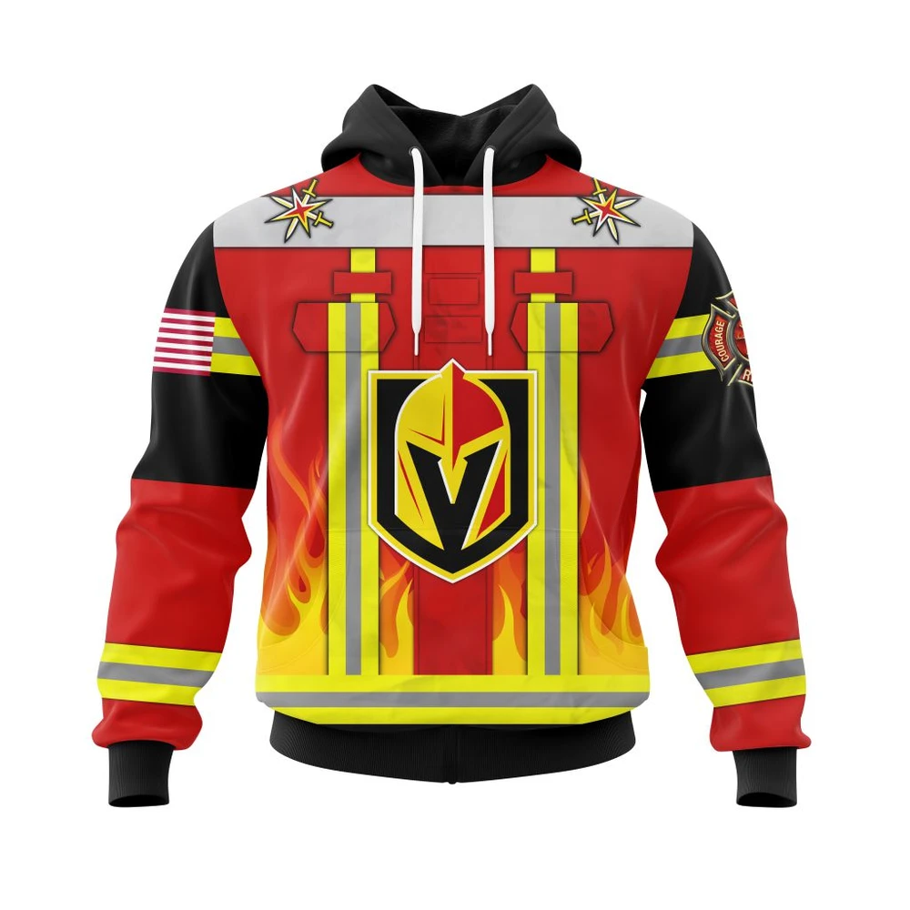 Hoodie NHL Vegas Golden Knights Honnor Firefighter Uniform V0622 QTNHL080524A3743HD
