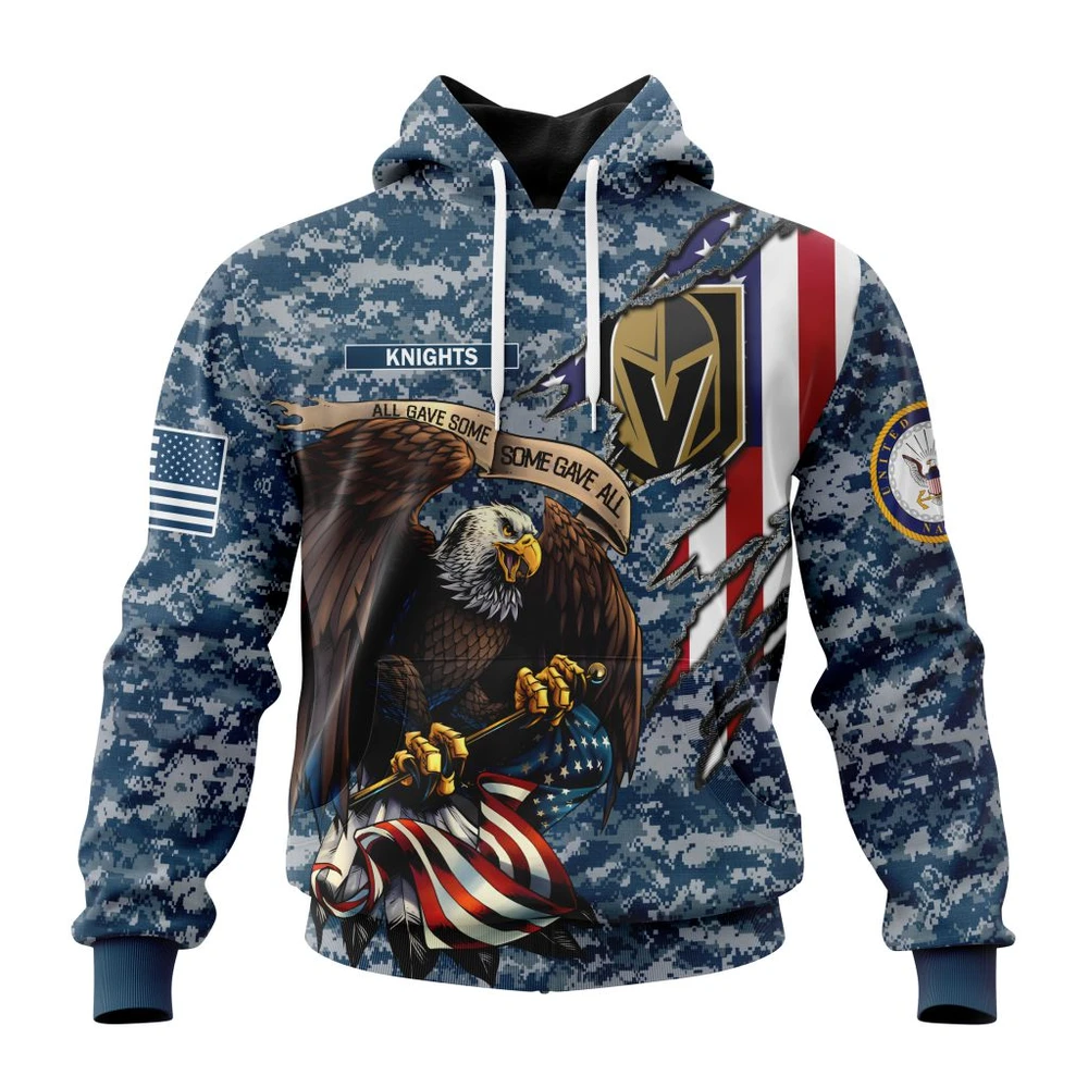 Hoodie NHL Vegas Golden Knights Honor Us Navy Veterans St2202 QTNHL080524A3143HD