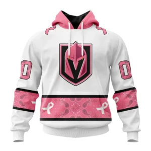 Hoodie NHL Vegas Golden Knights In Classic Style With Paisley! In October We Wear Pink Breast Cancer QTNHL080524A1658HD