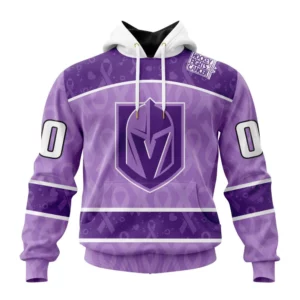 Hoodie NHL Vegas Golden Knights New Lavender Hockey Fight Cancer St2301 QTNHL080524A1471HD