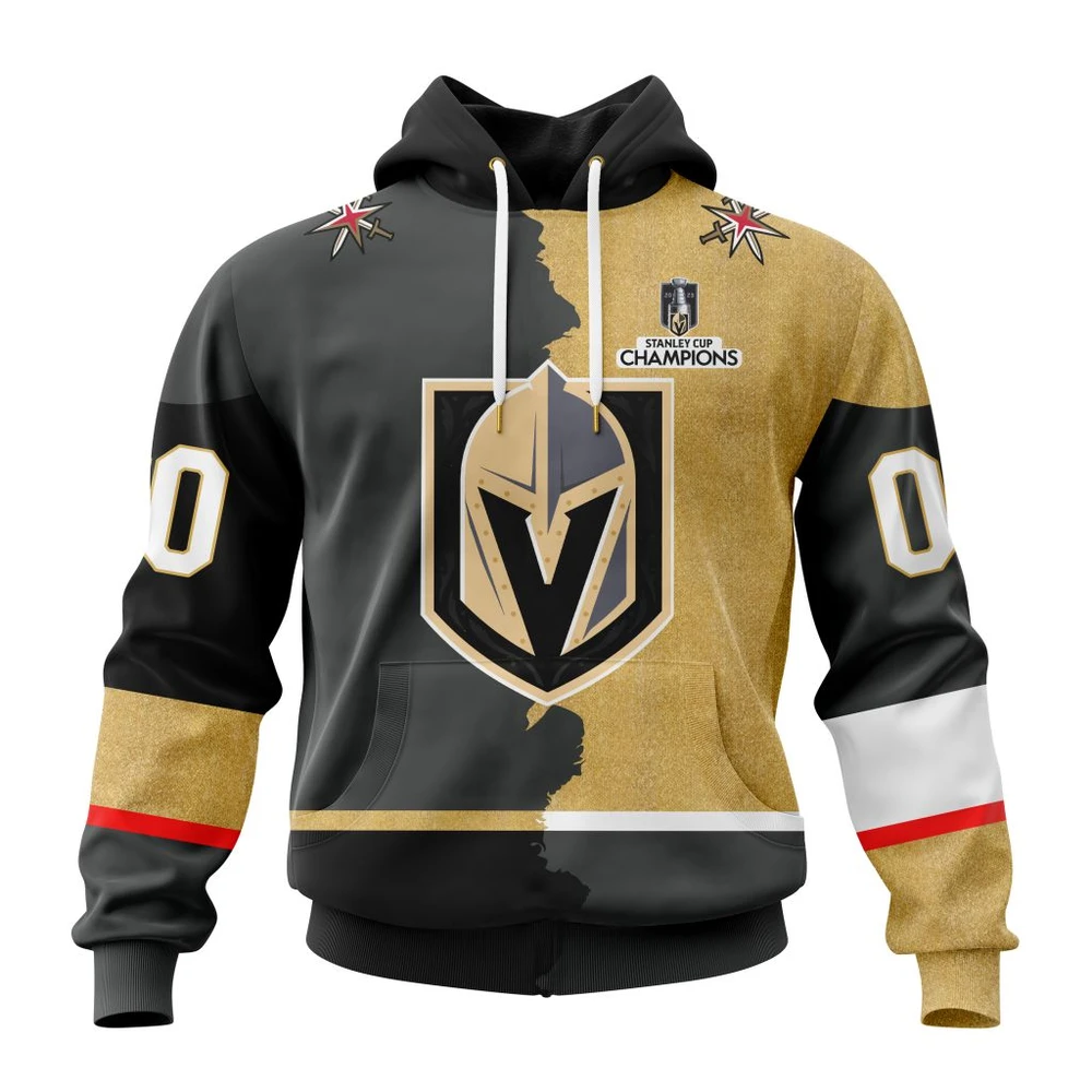 Hoodie NHL Vegas Golden Knights Personalize Home Mix Away Kits QTNHL080524A1501HD