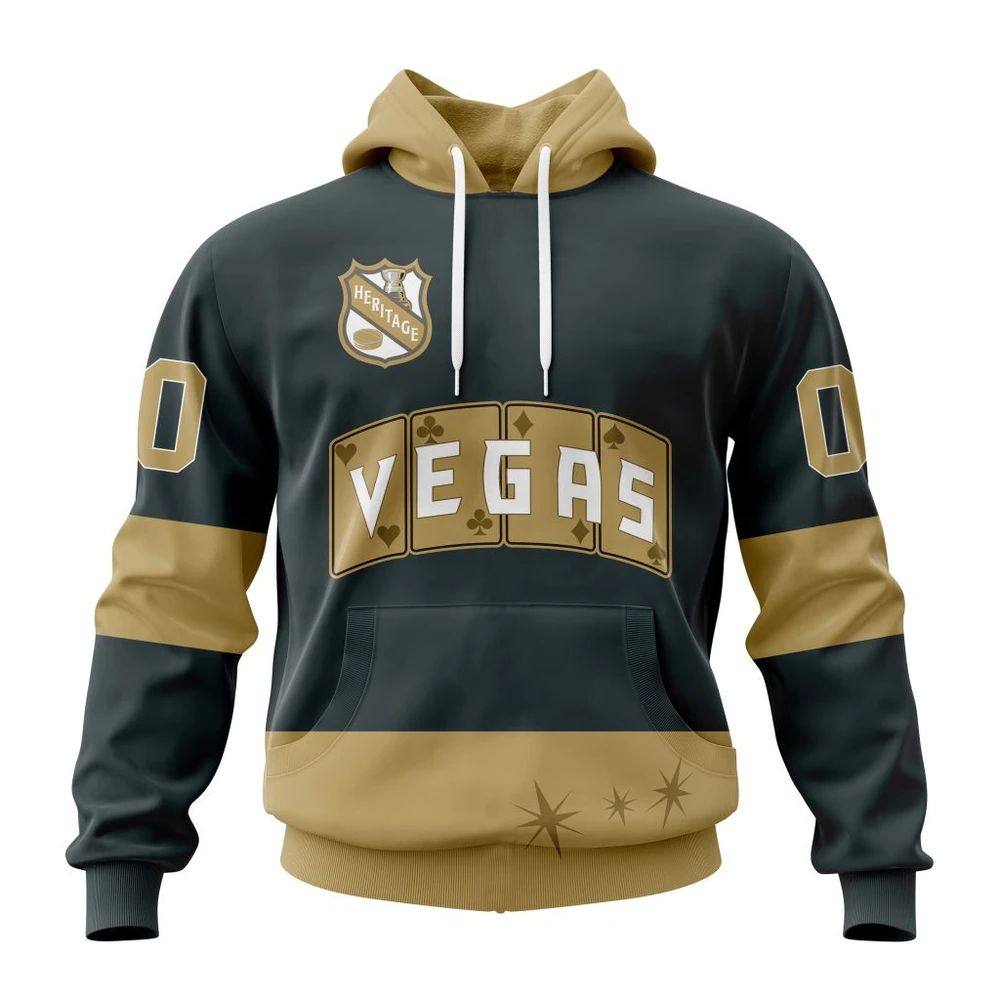 Hoodie NHL Vegas Golden Knights Personalized Heritage Design St2401 QTNHL080524A649HD